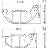 Daytona Motorcycle Brake Pads, Golden Pad X (Sintered Metal Pad), MT-03 (16-21), YZF-R3, ABS(15-21),