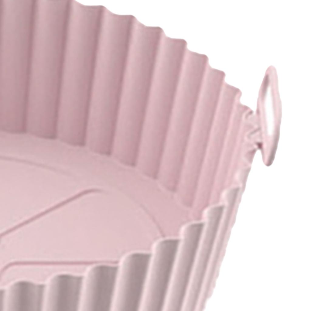 3pcs Round Fryer Silicone Liners Reusable Non Stick Fryer Silicone Pot Liner Reusable Baking Tray
