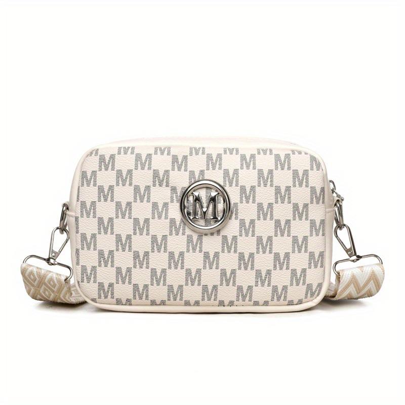 

Brand M Letter Printed Shoulder Bag Trendy New Fashi Chest Bag Couple Crossbody Bag Versatile Shoulder Underarm Bag Sports Bag 19x7x12cm белый