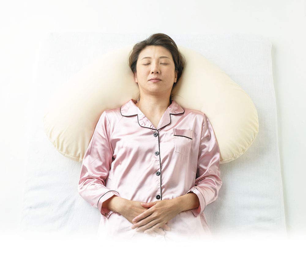 Taika Pillow Sleep Pillow Width 44 X Depth 74 X Height 17cm Pink Exquisite Combination of Tiny Beads and Cotton SP-C2-PINK