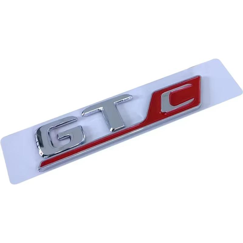 3D ABS Letters Numbers GT C GTC Emblem For Mercedes-Benz GTC Car Trunk Lid Nameplate Badge Logo Sticker Chrome Black Red DJ1