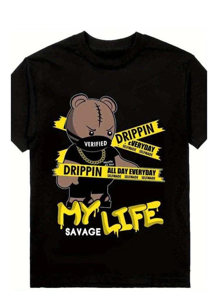 

Drip Life Savage men fashion 100% cotton 180g printed T-shirt Shaka clothing T- Unisex T-Shirt M