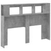 vidaXL LED-Kopfteil Betongrau 140x18,5x103,5 cm Holzwerkstoff