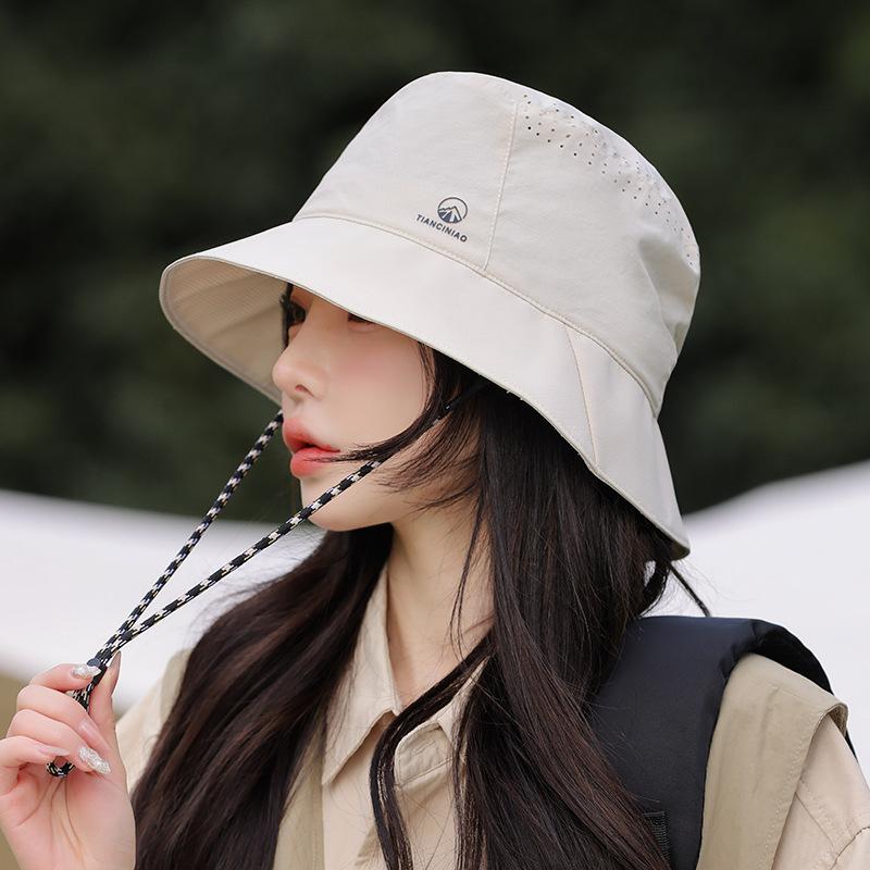 Outdoor Hiking Hat Women'S Summer Cycling Sun Protection Sun Hat Quick Drying Breathable Mesh Sun Hat Bucket Hat