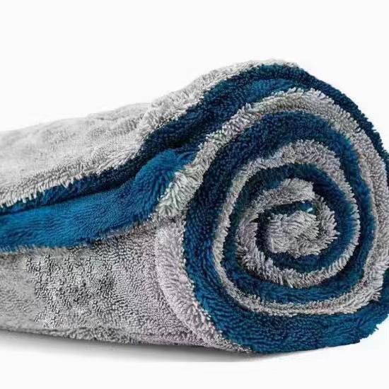 Dual-Layer Absorbent Car Wash Towel - Thick, Double-Sided Pigtail Design