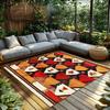Vintage Persian Area Rug Bohemian Carpet Non-Slip Floor Mat Living Room Decor Kilim Pattern Home Accent Durable Indoor Outdoor A