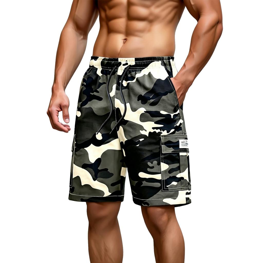 Men's Casual And Fashionable Camouflage Shorts - Men's Multi-pocket Workwear Shorts For Sports And Outdoor Wear