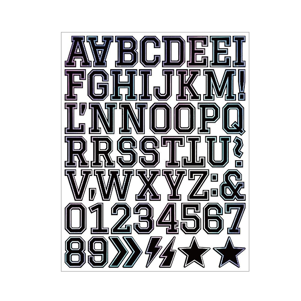 Easily Recognizable Laser Letter Stickers Self Adhesive Water Cup Decoration Tamagotchi Stickers Multifunction