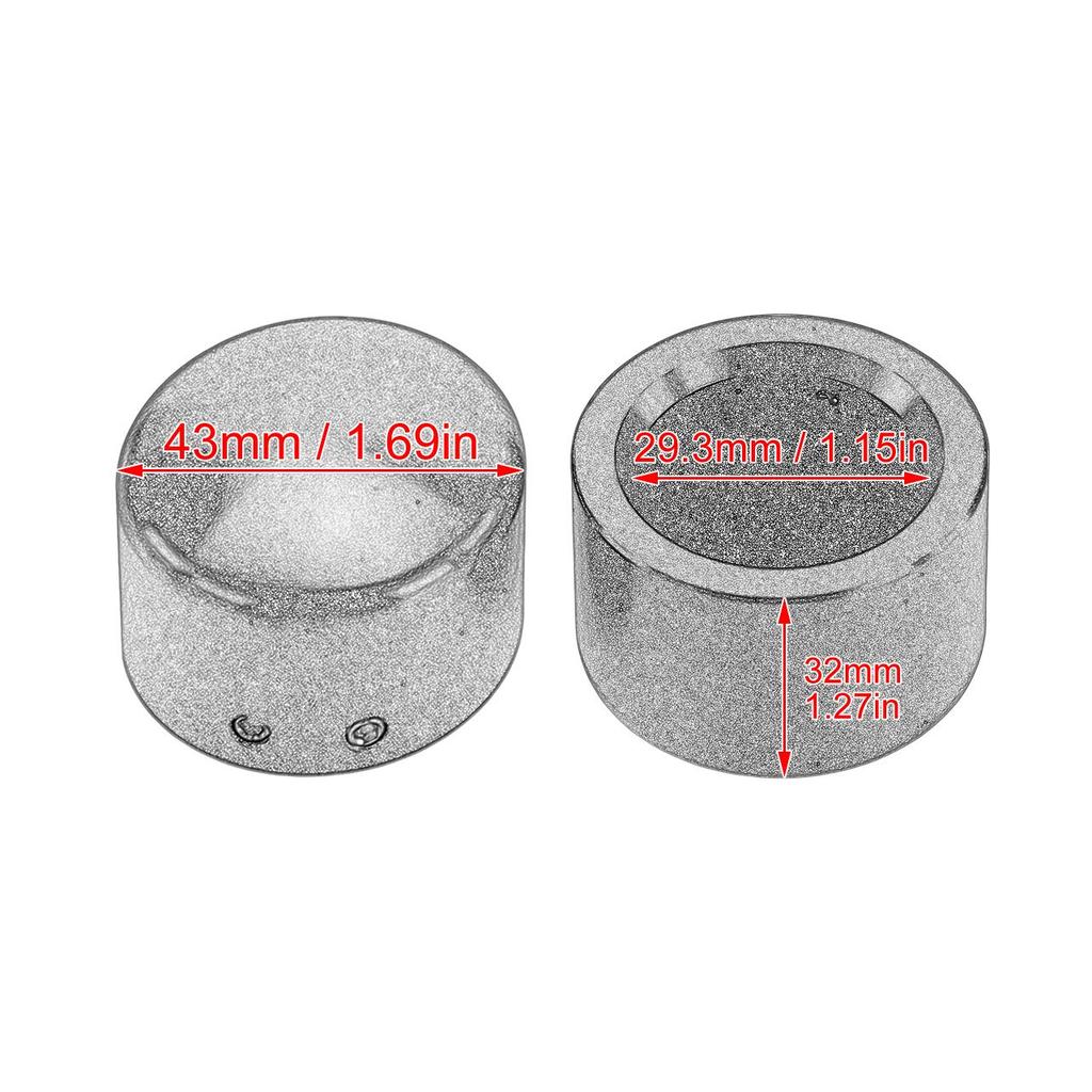 HDBUBALUS Vorderachs-Mutterabdeckung Kappe Schraube für Harley Touring Dyna Sportster