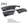 Bicycle Fender 2Pcs Mudguard Wear-resistant Indeformable Black Bike Mud Guard Parts Front Rear for Fatbike Cycling