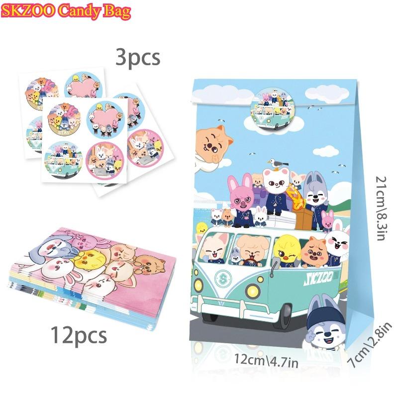 New Candy Paper Bag Birthday Party Gift Wrapping Popcorn Christmas Valentine Day Supplies SKZOO and S Entertaining Play Safe Kid Friendly Fun