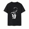 Argentine Messi Creative Design Football Printed Tshirt Unisex Women Short Sleeve Cotton Tshirt Unisexs Tshirts  Summer New
