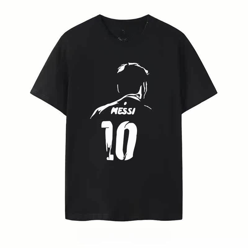 Argentine Messi Creative Design Football Printed Tshirt Unisex Women Short Sleeve Cotton Tshirt Unisexs Tshirts  Summer New