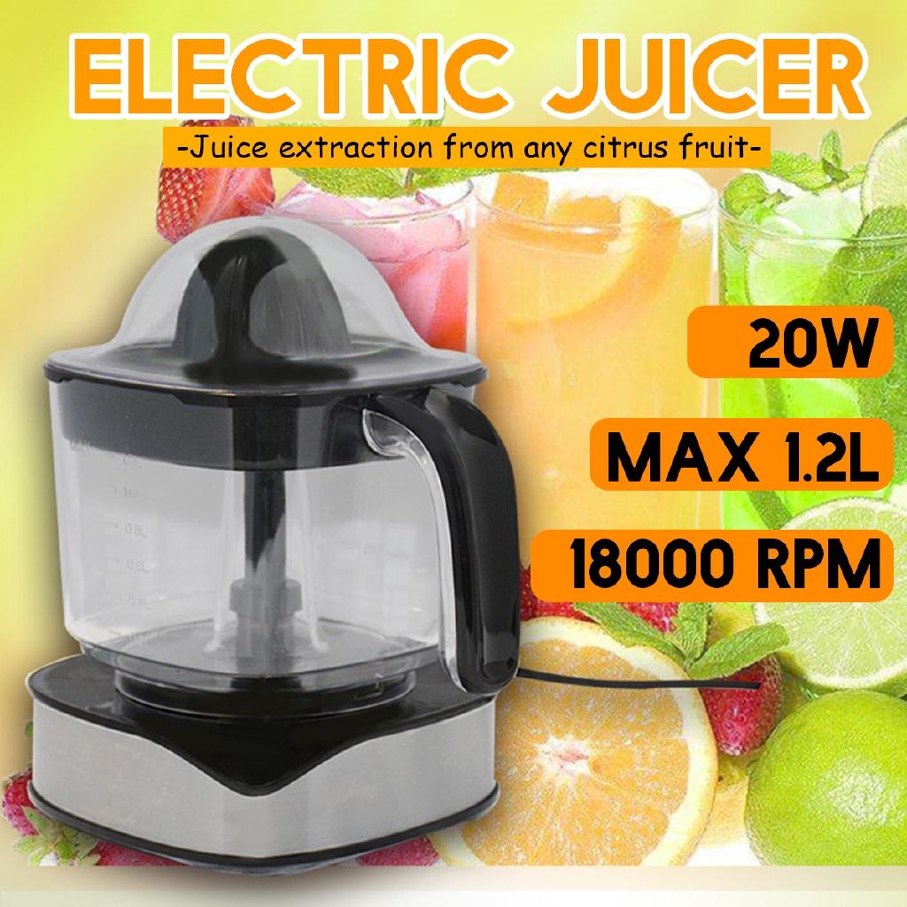 1.2L Electric Juicer Double heads 18000 rpm Capacity Orange Fruit Lemon Squeezer Extractor Portable Juice Machine 220V