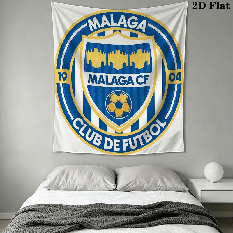 Málaga C .F Wall Hanging Printed Fabric Blanket Decorative Tapestries for Bedroom Living Room Home Decor