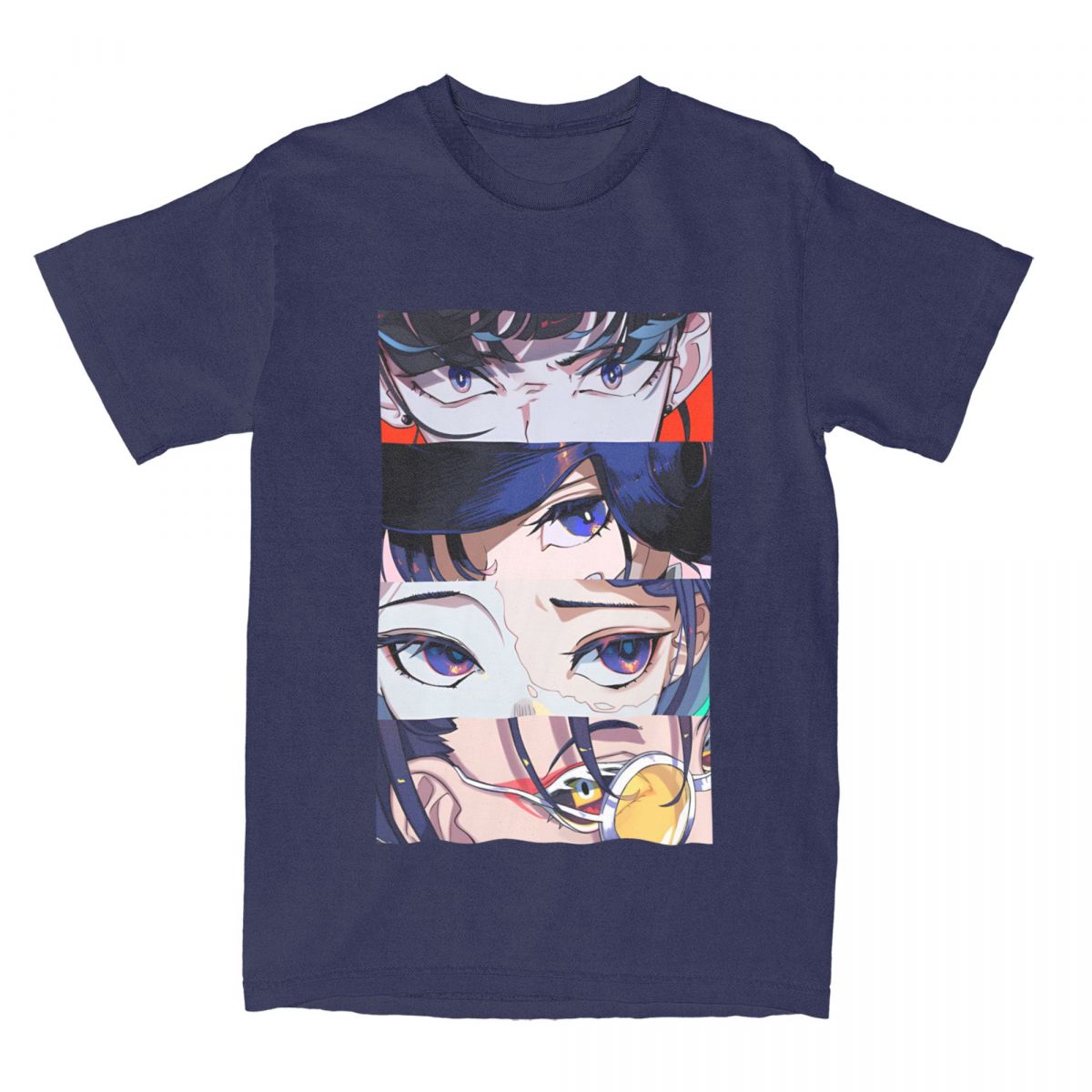 

Мужские хип-хоп футболки Ado Singer Kyogen Album Мерч 100 Хлопок Топы Футболка с коротким рукавом Круглый вырез Харадзюку Футболка с кастомным логотипом S темно-синий