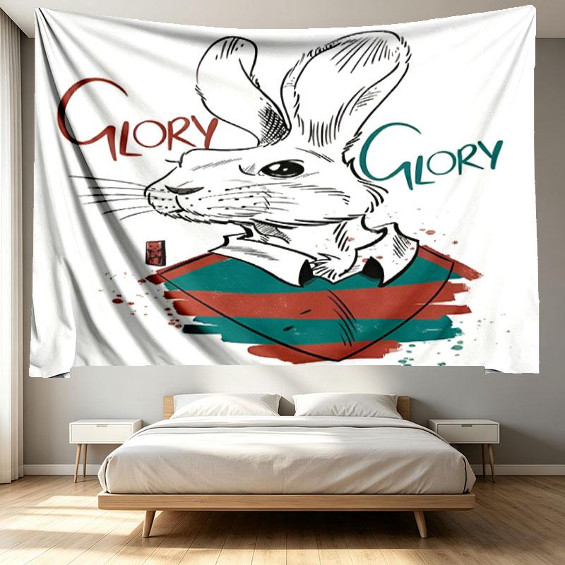 South Sydney Rabbitohs Print Tapestry - Portable Wall Decor Cloth, for Home, Dorm, Travel, Bedroom, Living Room - Ideal Birthday Housewarming Gift