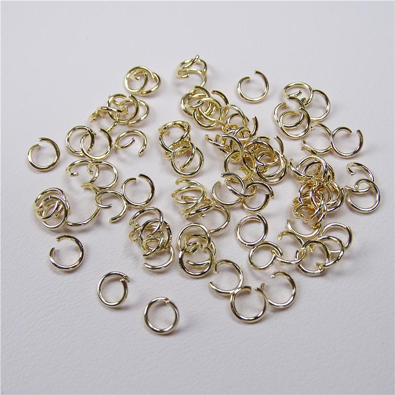 Gold & Silver Electroplated Iron Jump Rings for DIY Jewelry Making