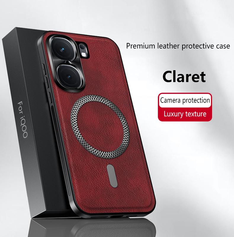 For VIVO IQOO NEO 9 9 Pro 9S Pro leather full-cover magnetic waterproof shockproof fingerprint phone case