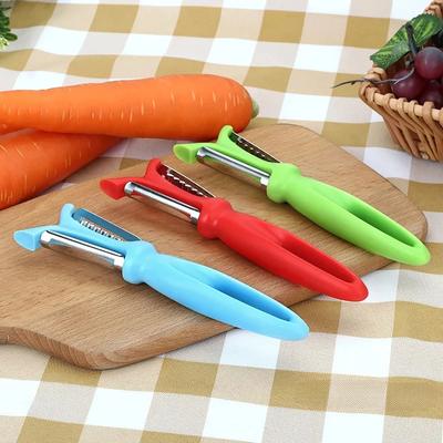 Stainless Steel Peeler Plastic Handle Carrot Cucumber Grater 3 In 1 Multi-Function Apple Potato Zesters Kitchen Vegetable Tools