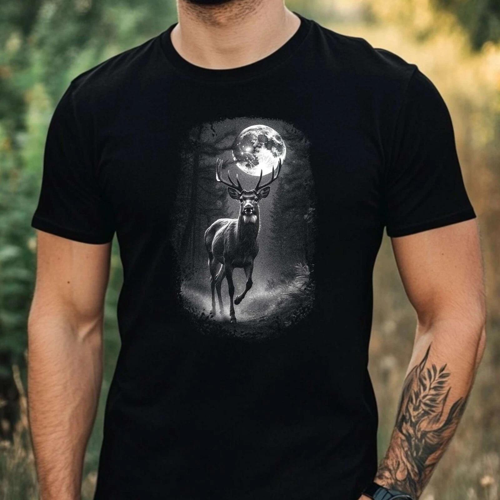 T-Shirt Herren Wald Motiv Baumwolle Größe XS bis 5XL XS