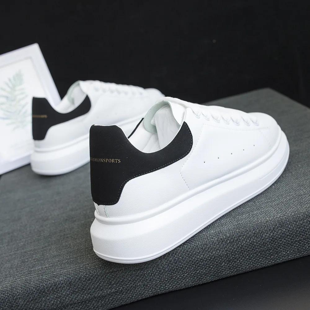 Luksus Originalt Merkedesign Dame Herre Sneakers Gratis Frakt Kampanje Mote Bokstavtrykk Hvite Brettsko Fritids Tenni