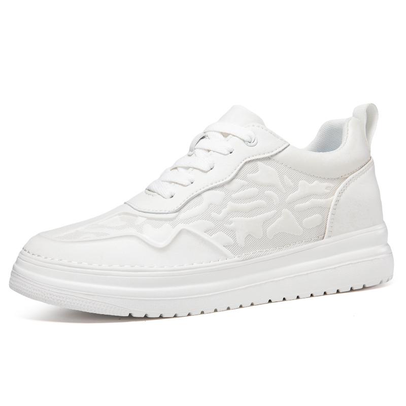 

Модная мужская обувь для скейтбординга класса люкс, новые модные универсальные вулканизированные туфли, нескользящие спортивные кроссовки, удобные мужские кроссовки 37 белый