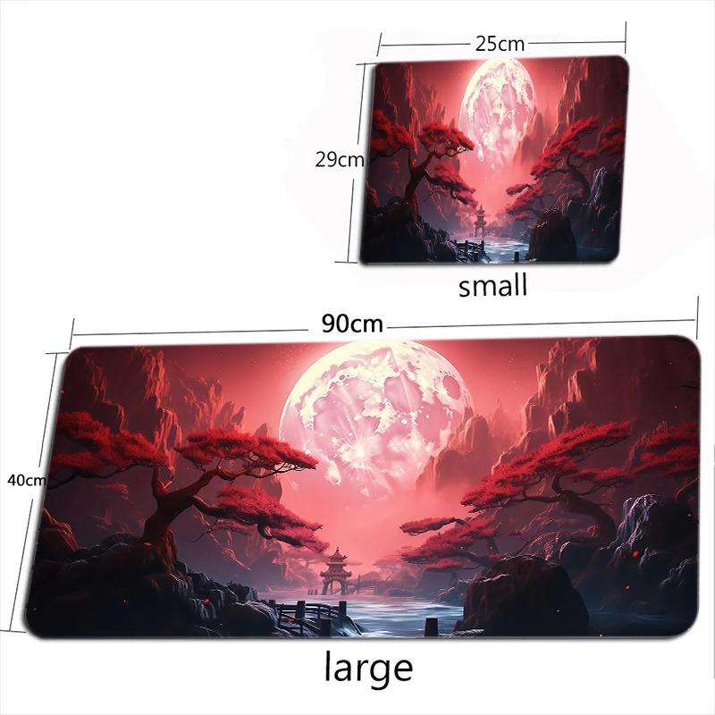 Starry Sky Moon Mouse Pad Large Computer Game Table Mats XXL Rubber -slip Gaming Keyboard Mousepads Long Desk Pads