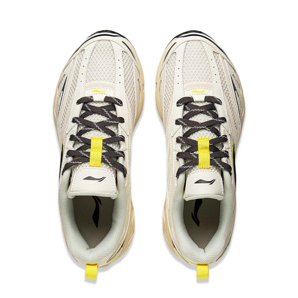 New LiNing Anti Slip And Wear Resistant Rebound Low Top Casual Running Shoes Women's Ecru ARXV002-1
