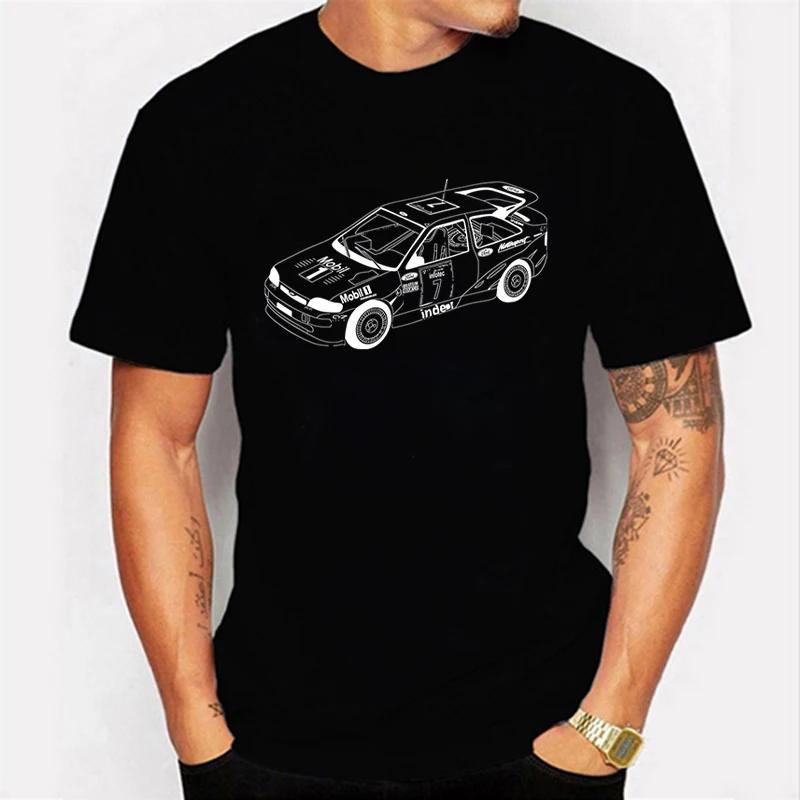 Summer T-shirt Tops Rally Car Print Casual Short Sleeve Tee Shirt Round Neck Loose Pullover Tops Fashion Street Sweatshirt
