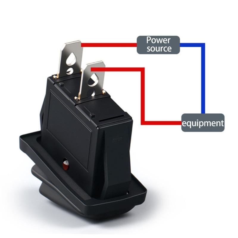 Efficient Waterproof Device Toggle Switches 2 Pin Plastic & Brass Switches Electrical Control Switches for Secure Installation