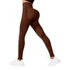 Colanti Sport High Waist Push-Up Effect Leggings Brown Stretchy Fabric Breathable Comfort Women