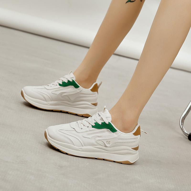 Summer women's autumn new round head lace-up sports and leisure little white shoes