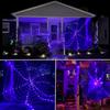 3.6m Giant Halloween Decorations Spider Web Lights for Indoor Outdoor Halloween Decoration Party Garden Yard Haunted House Décor