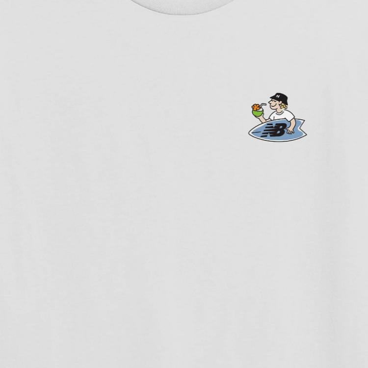 New Balance Surf Shop T Shirt Men's White MT51876-WT
