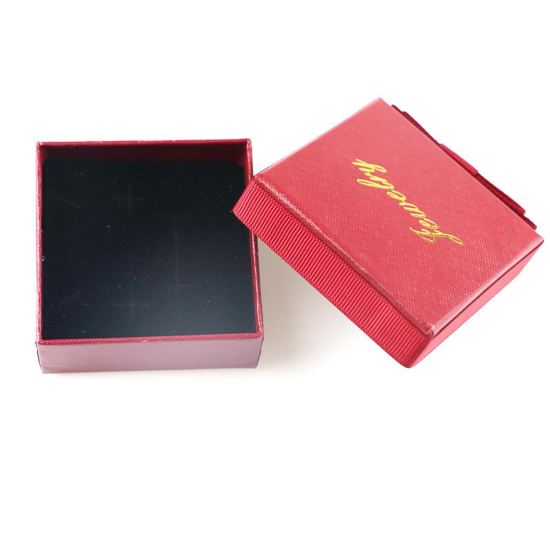 

Коробка для упаковки ювелирных изделий, кольца, серьги, браслет, хранение ювелирных изделий, изысканная и простая коробка для упаковки брошей, ювелирные изделия. No. 7 красный