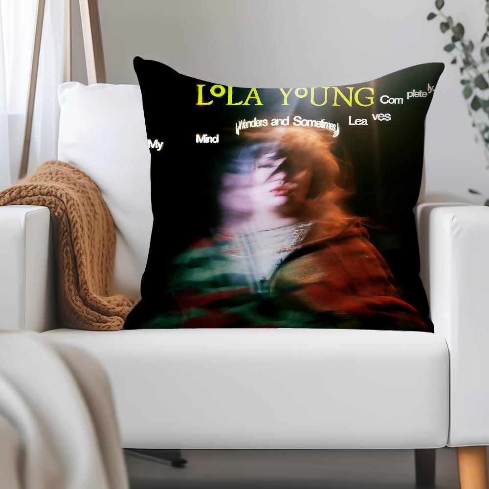 British Singer L-Lola Young Myself Pillow Case Applicable Space For Guest Rooms Interiors Cars Office House Decoration