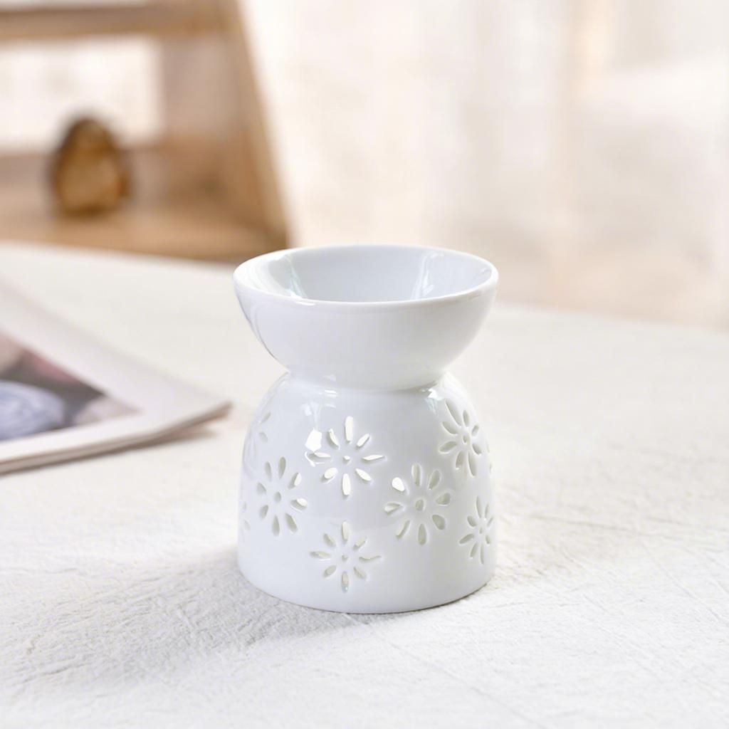 Home Aroma Essential Warmer Aromatic Incense & Candle Holder for Perfume Wax Melt Burners Tealight Holder Ceramic Oil Burner
