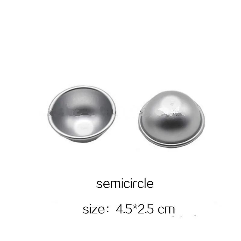 

1 Pair Bath Bomb Molds Aluminium Alloy Salt Ball Mould for Soap Homemade DIY Bathing Chocolate Cake Pudding Making Tools