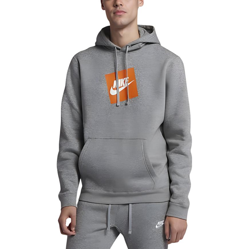 Nike Sportswear Knit Hoodie Pullover Men Tops Gray CD9248-063