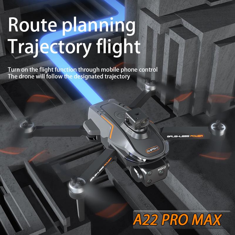 NEW A22 Pro MAX Drone Laser Obstacle Avoidance Aerial Photography 4K Professional HD Camera Brushless FPV RC Folding Quadcopter
