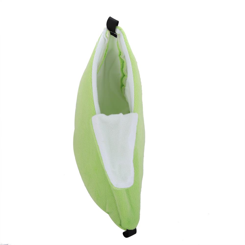 Hanging Pet Bed Velveteen Banana shaped Pet House for Hamster Hammock(Yellow)