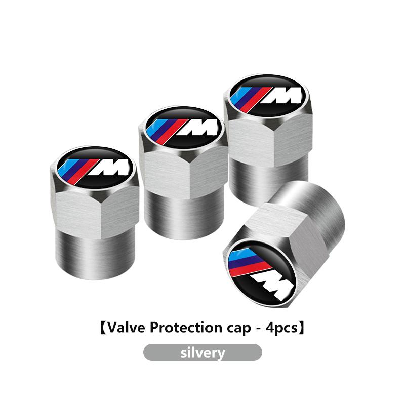 For BMW 4PCS Aluminum Car Wheel Tire Valve Cap Cover Auto Accessories X1 X2 X3 X4 X5 X6 X7 G20 G30 6GT E46 E90 E60 F10 E39