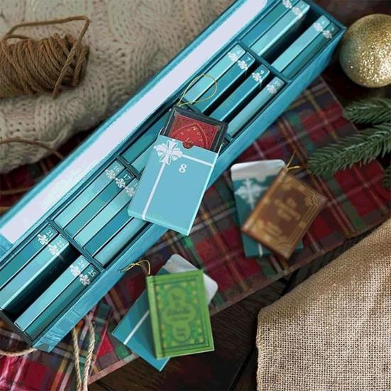 Christmas Calendar 2025 Mini Book Advent Calendar Festive Fun Countdown Calendar Book Theme Decoration