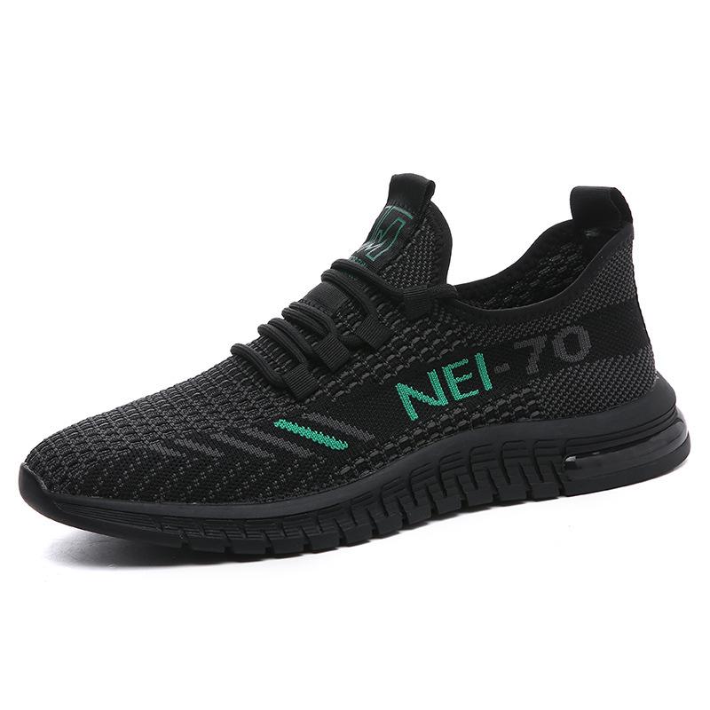 Summer men's shoes popular men's casual fly-knitting shoes coconut shoes Korean version mesh tide breathable large size sports shoes comfortable