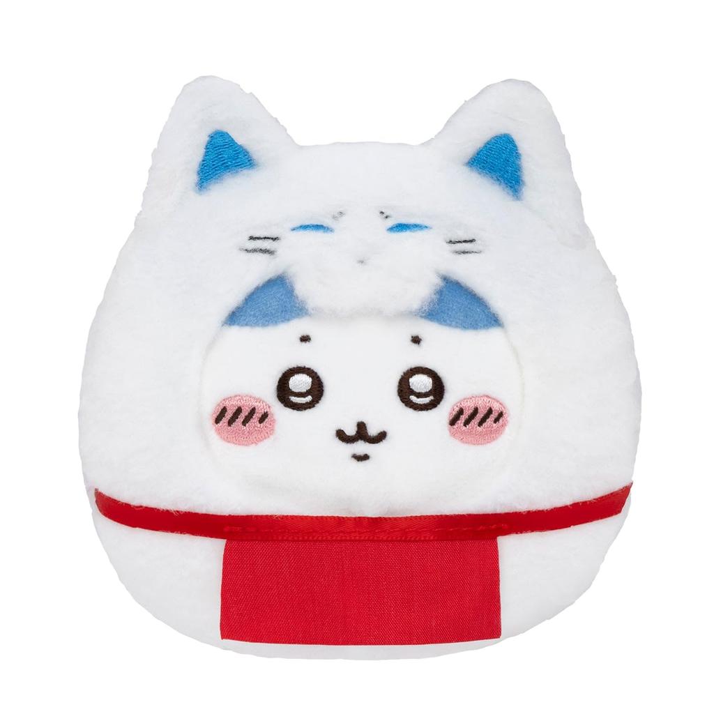 [Gray Parker Service] Chiikawa Mogumogu Honpo Fushimi Store Exclusive Inari Daruma Plush Toy, Hachiware