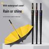 Double Canopy Windproof Golf Umbrella - Extra Large Automatic Waterproof Sleeve Umbrella for Two