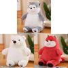 Polar Fox Husky Bear Plush Toy Animal Stuffed Doll Bedroom Decoration Gift Kids