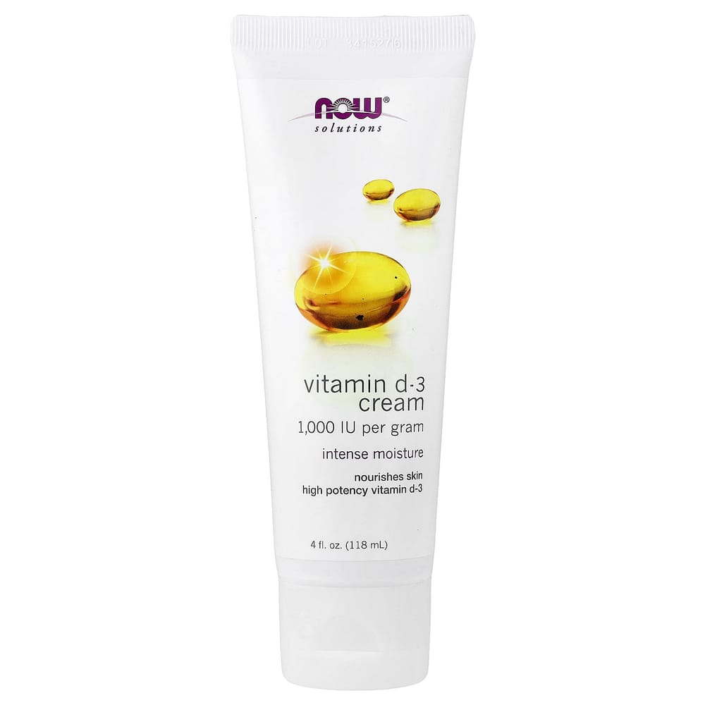 Now Foods Vitamin D-3 Cream 1000IU 118ml (4 fl oz)