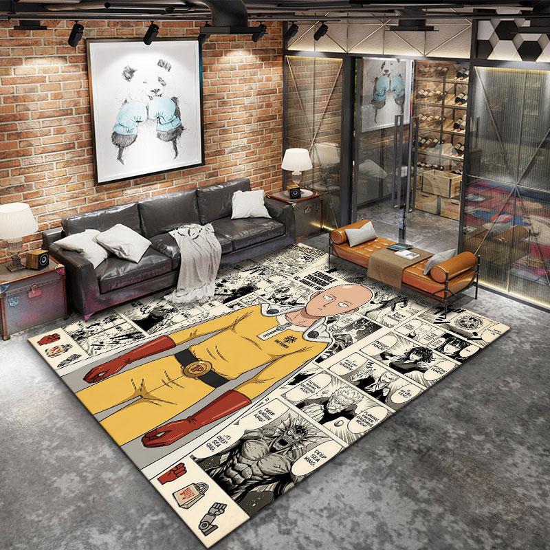 Onepunch Man Carpet Rug For Living Room Bedroom Home Sofa Decoration Kids Play Nonslip Floor Mat